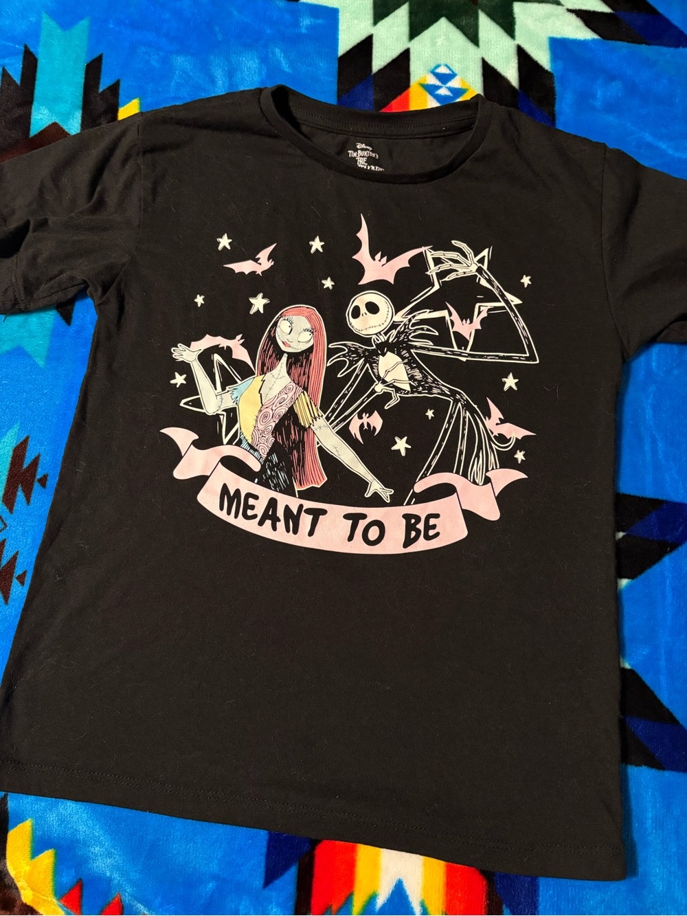 Disney Black Kids' 'Meant to Be' Graphic Tee with Pink Accents